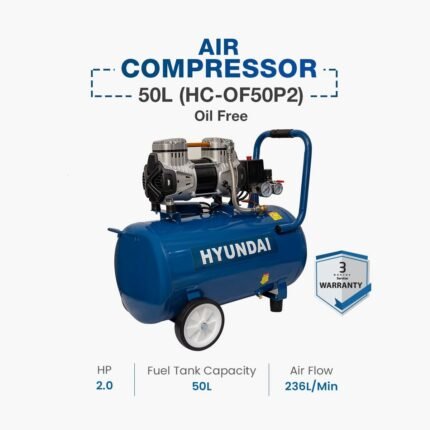 HYUNDAI 50L AIR COMPRESSOR 2H.P ( OIL FREE ) (HC-0F50P2)