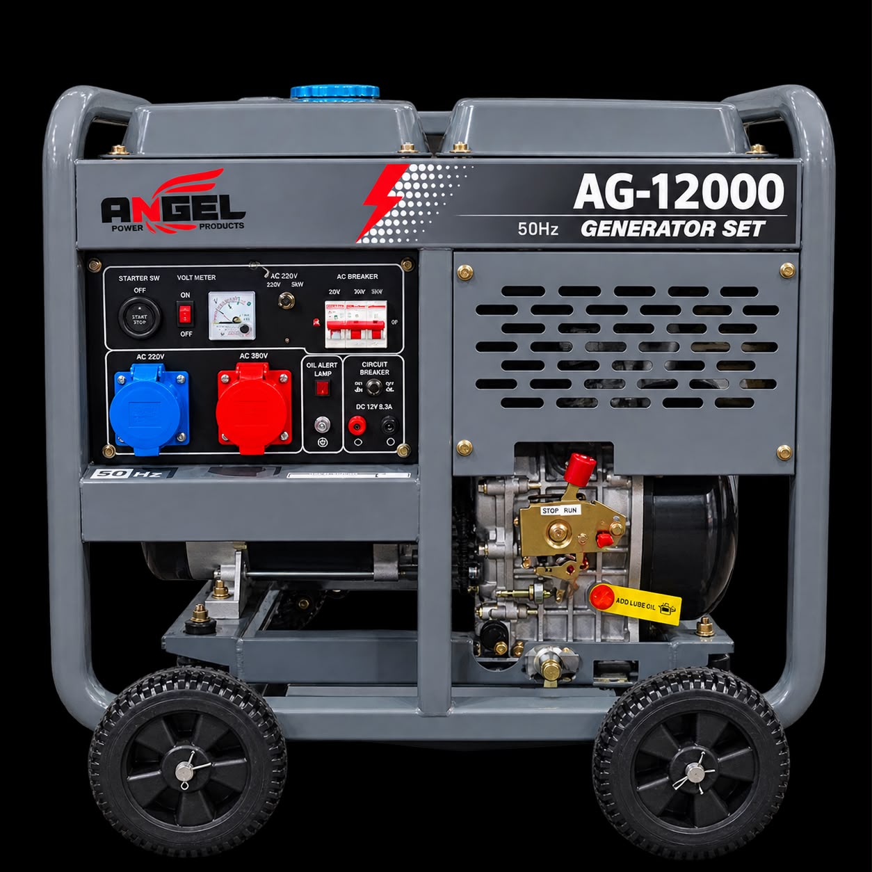 ANGEL AG-12000 (8.5KW) DIESEL GENERATOR (OPEN TYPE) 220V/420V THREE PHASE